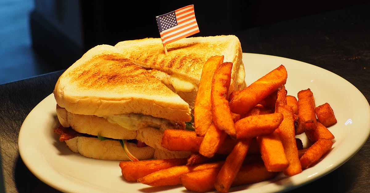 Hardening Homemade Butterscotch into the Consistency of Butterscotch Chips - French Fries and Sandwich on White Plate