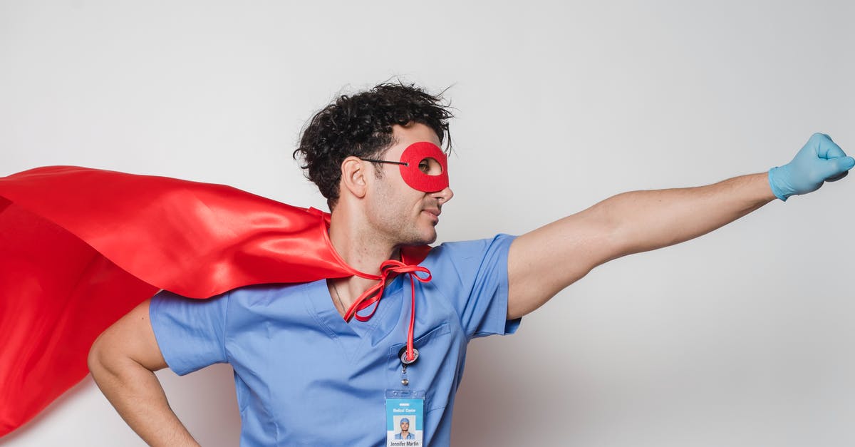 Help me rescue my bland soup - Brave doctor in flying superhero cape with fist stretched