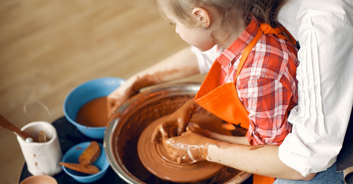 Help with the temp on my crock pot - Crop mother and daughter making pot in pottery