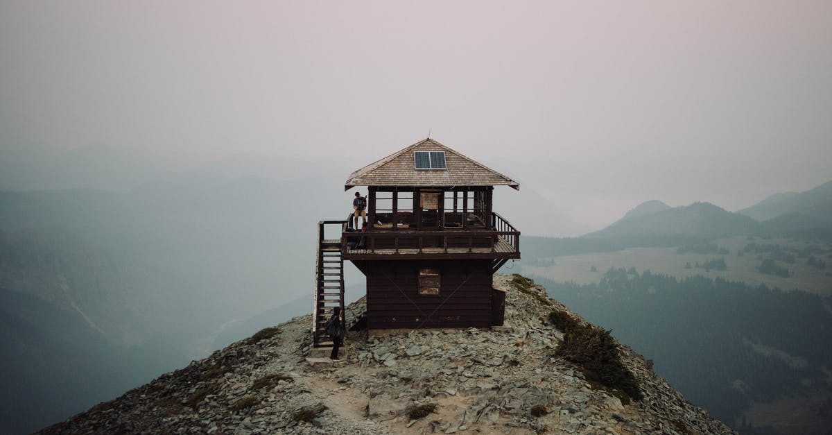 High altitude adjustment for a small rib roast needed - Small cabin with terrace on remote high cliff against mountain ridge in dense fog