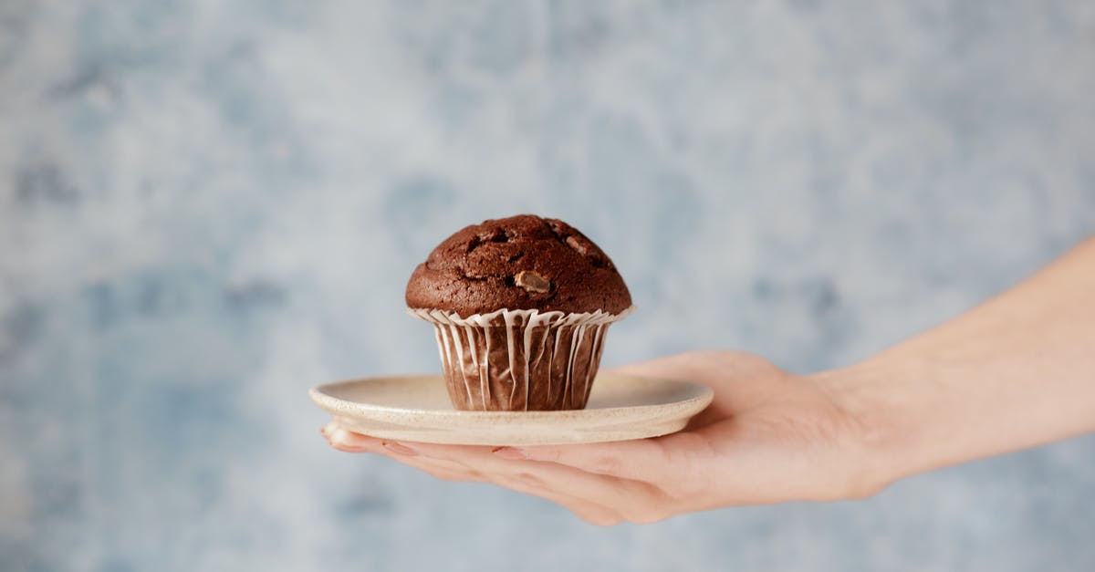 Holding sugar syrup at a consistent temperature - Photo Of Person Holding A Plate Of Chcolate Muffin