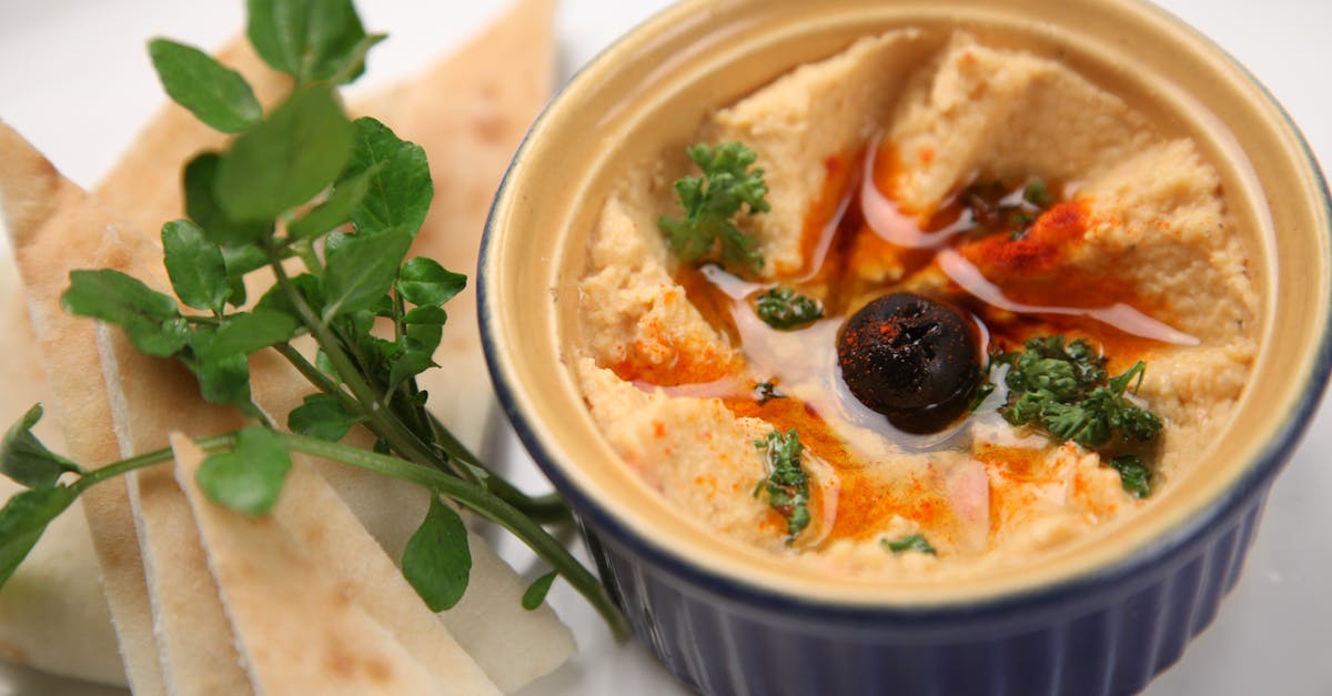 homemade chilli oil - Fresh Hummus And Pita Bread