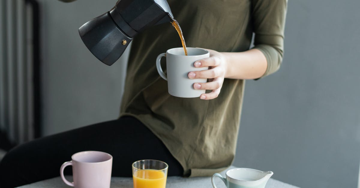 Hot espresso poured into a cold cup - is that dangerous? - Woman in Green Top Pouring Coffee in a White Mug