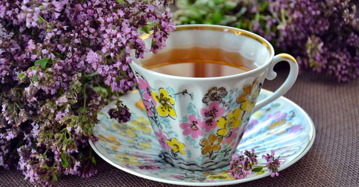 Hot liquids in Ninja blenders [closed] - Photo of White-pink-and-yellow Ceramic Mug and Saucer