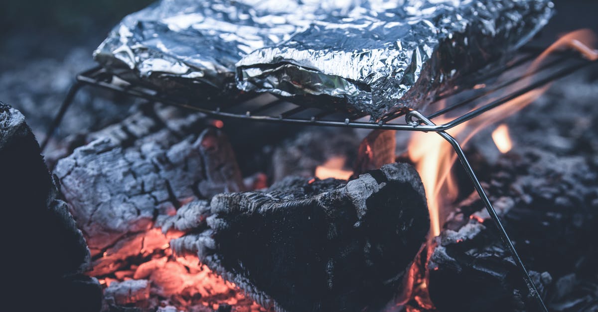 Hot rock cooking - type of rock required - Foil Cooked on Metal Grill