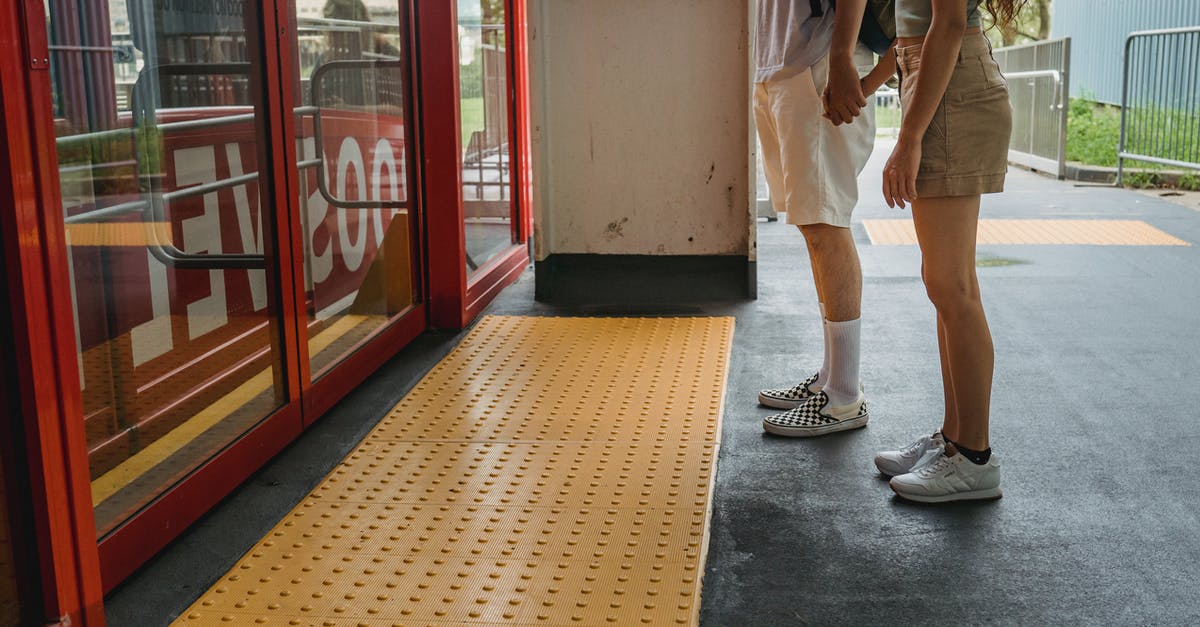 How's it safe to line a wok with foil? - Young couple holding hands while waiting for funicular