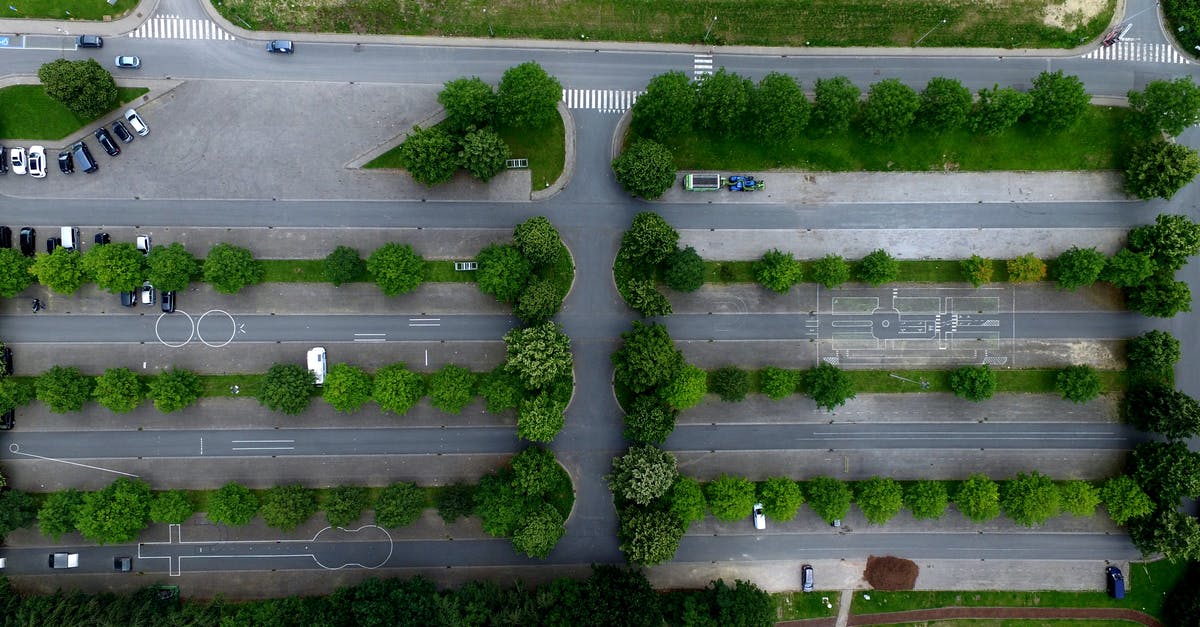 How's it safe to line a wok with foil? - Aerial Photography of Parking Lot With Trees