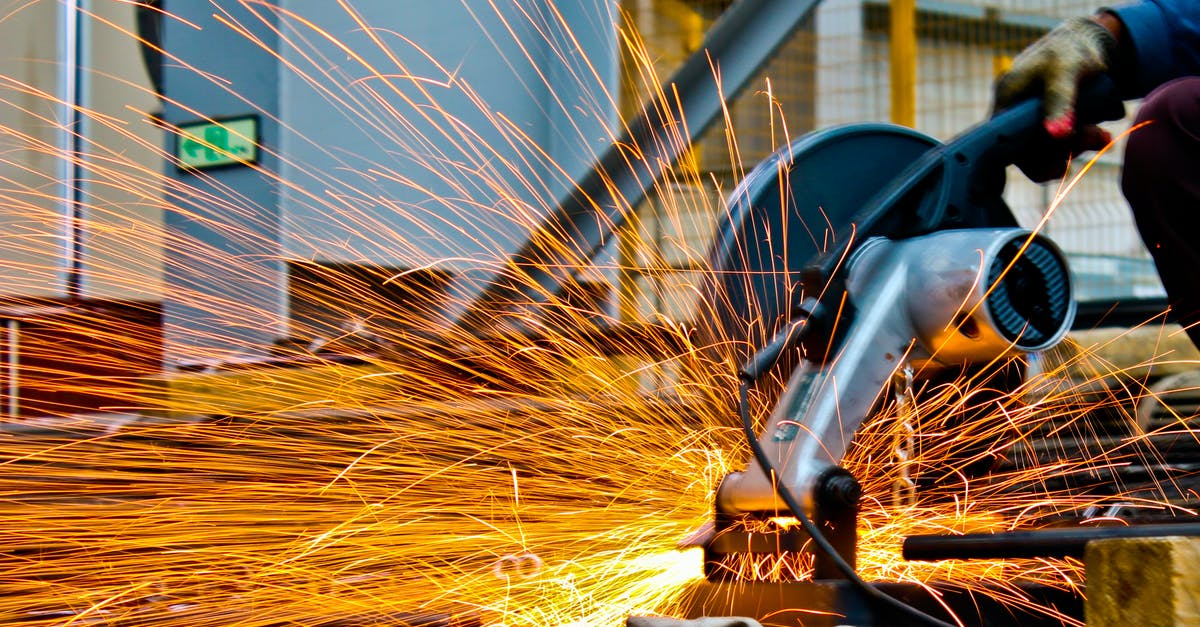 How am I supposed to heat a pie-iron-style pizzelle iron? - Cut-off Saw Cutting Metal With Sparks