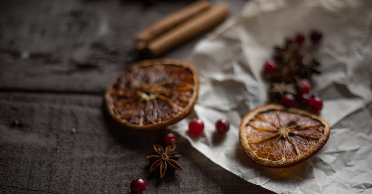 How are commercially dried cranberries dried? - Star Anise and Cranberries on Baking Paper