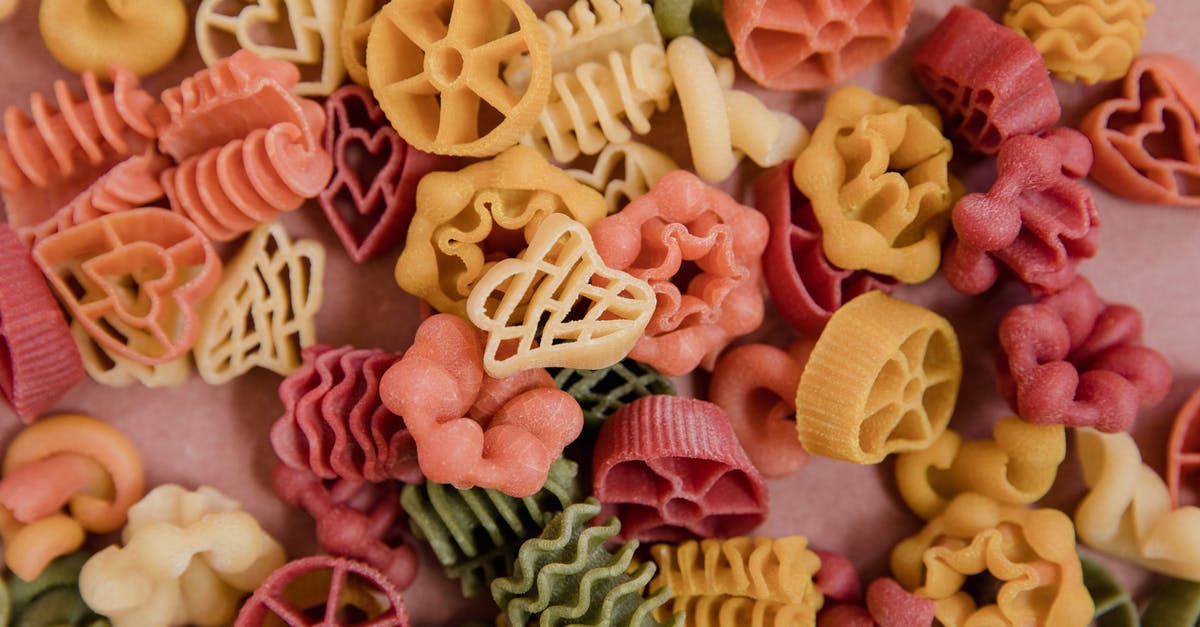 How can I keep pasta shapes intact? - Molded Pasta in Close-up Shot