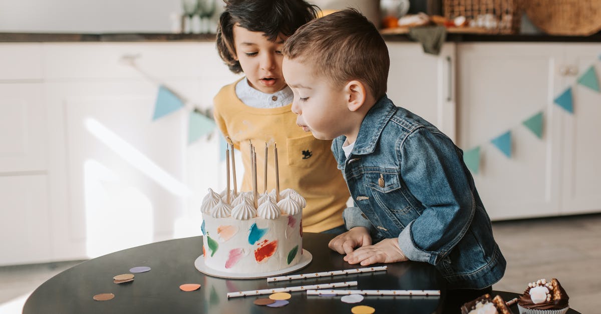 How can I make cupcakes lighter? - Cute Little Boy Blowing Candles on Birthday Cake