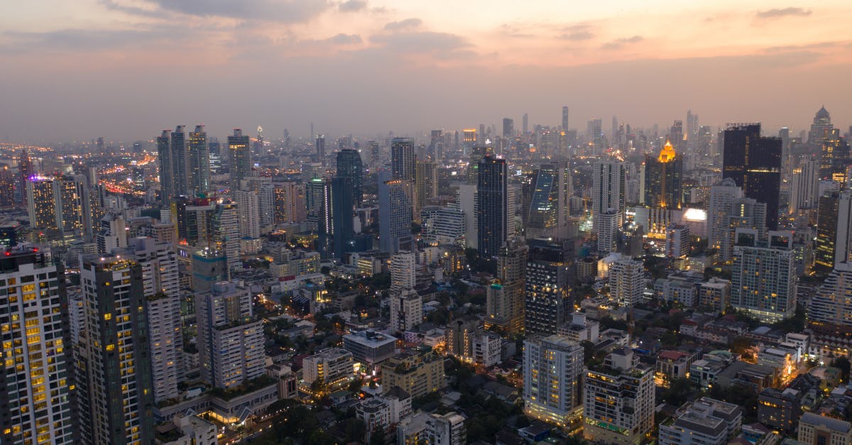 How can I make my almond buns rise evenly? - Aerial view of cityscape of modern megapolis district with high rise buildings and skyscrapers against cloudy sunset sky