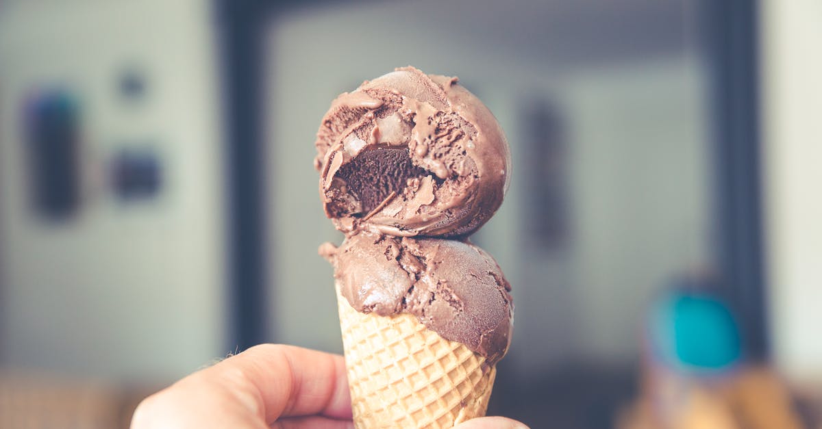 How can I make this cool chocolate shape? - Person Holding Chocolate Ice Cream Cone