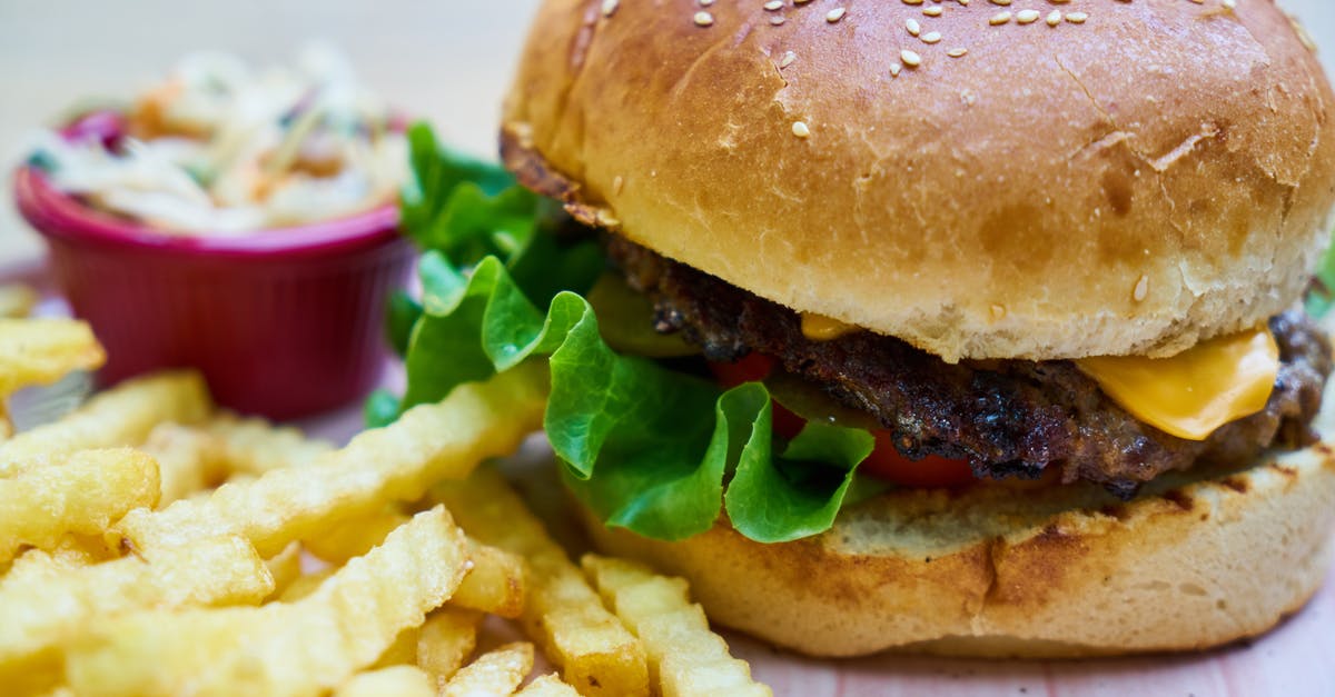 How can I minimize "stringing" of cheddar cheese - Burger and Fries