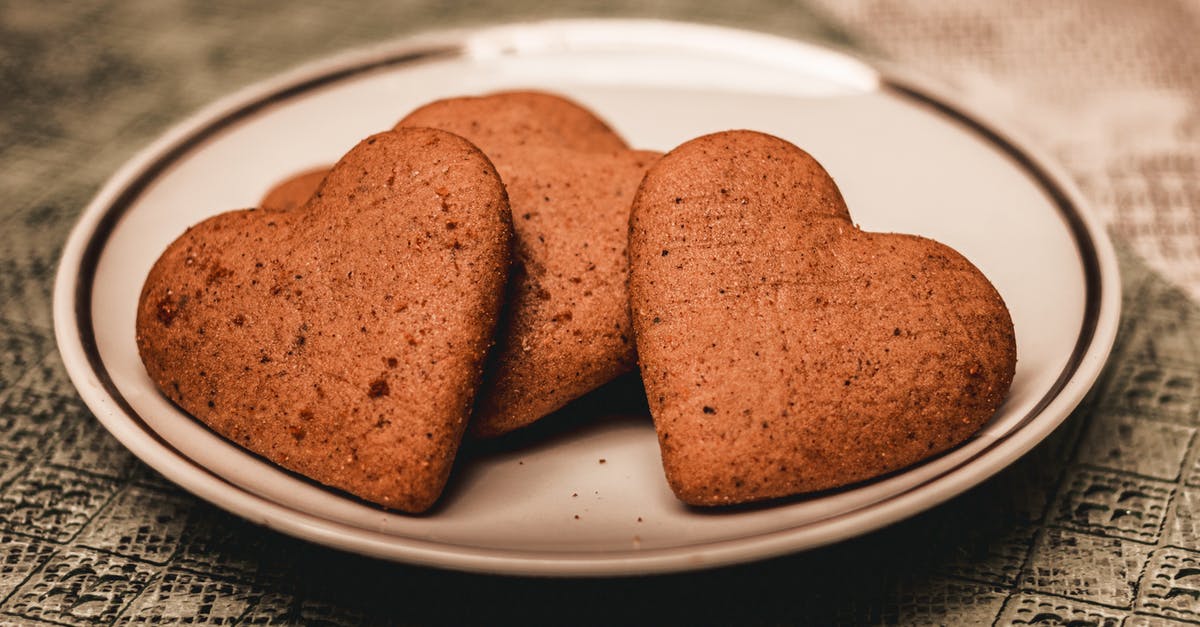 How can I portion out frozen cookie dough? - Plate of heart shaped cookies placed on table