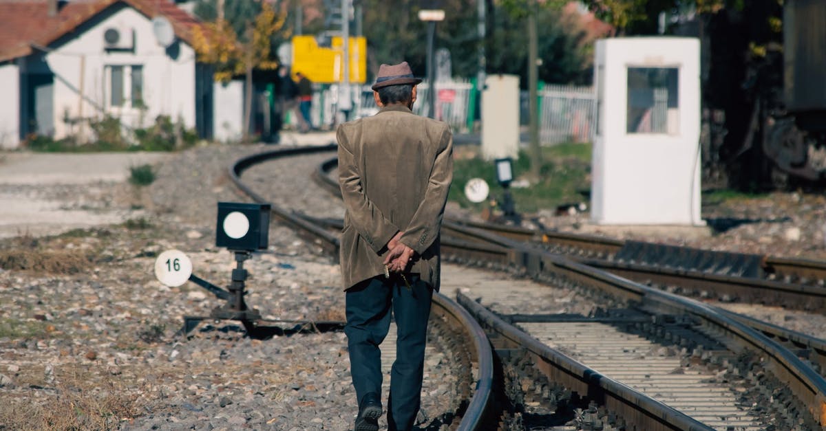 How dangerous is rye? - Man in Brown Jacket and Black Pants Standing on Train Rail