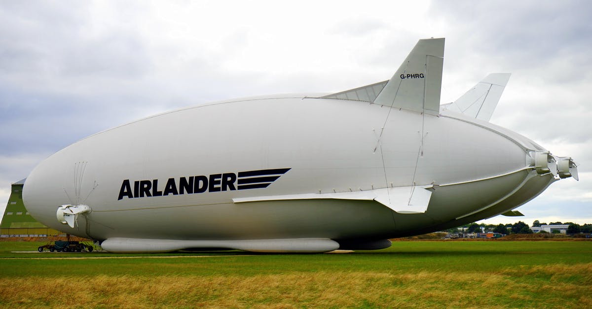 How do commercial operations defrost large amounts - White Airlander on Green Grass