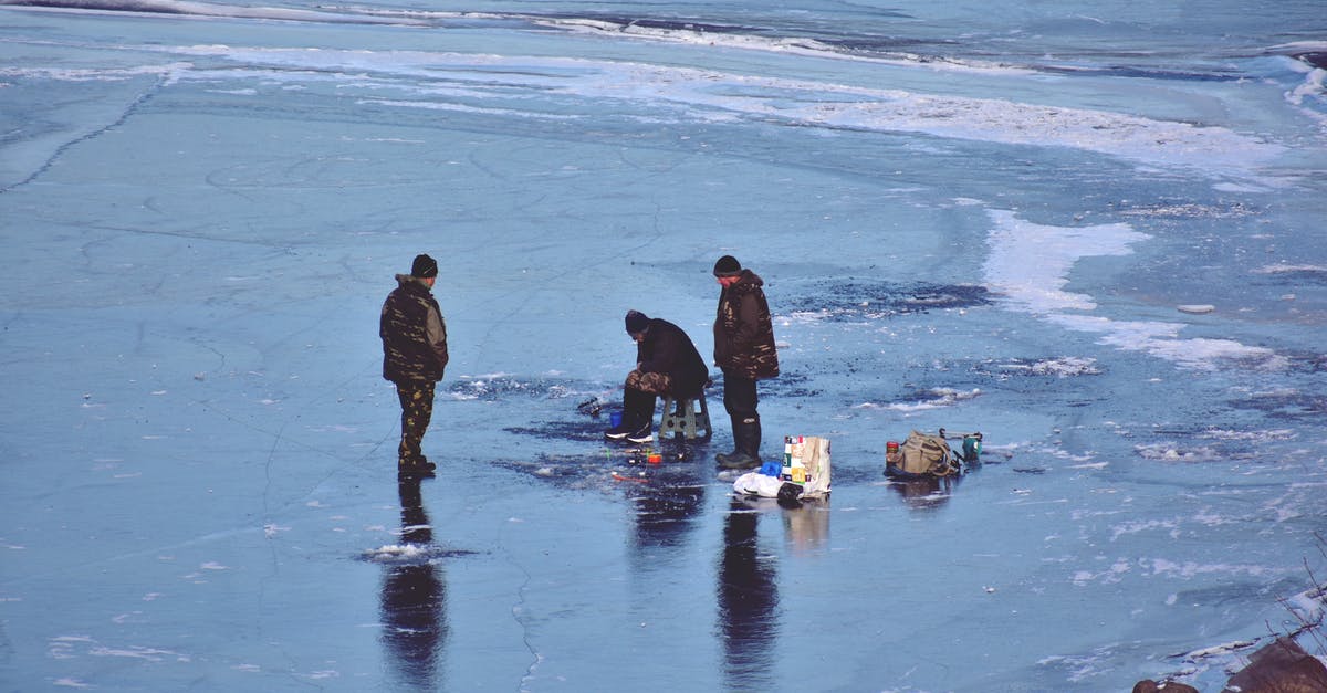 How do I choose frozen fish so that it doesn't release so much water? - People Standing On A Frozen Body Of Water