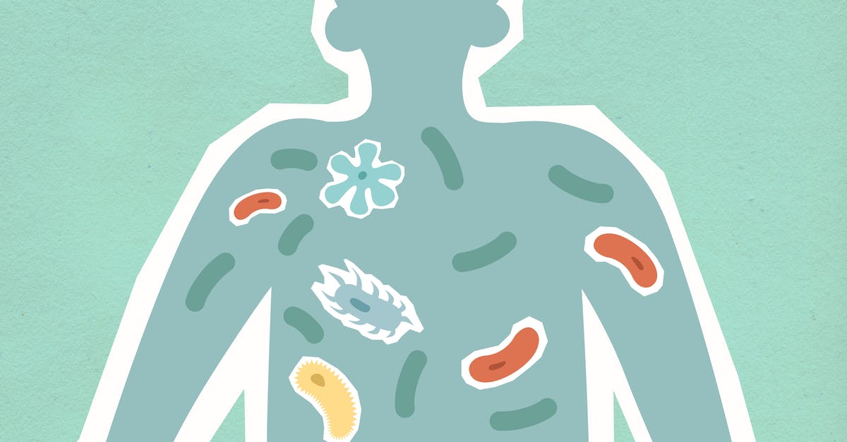 How do I extract the membrane from an egg? - Cutout paper illustration of person with bacilli in body