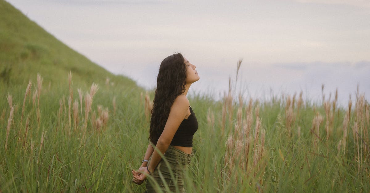 How do I keep long grain brown rice moist? - Girl with Long Brown Hair Standing in Grassland