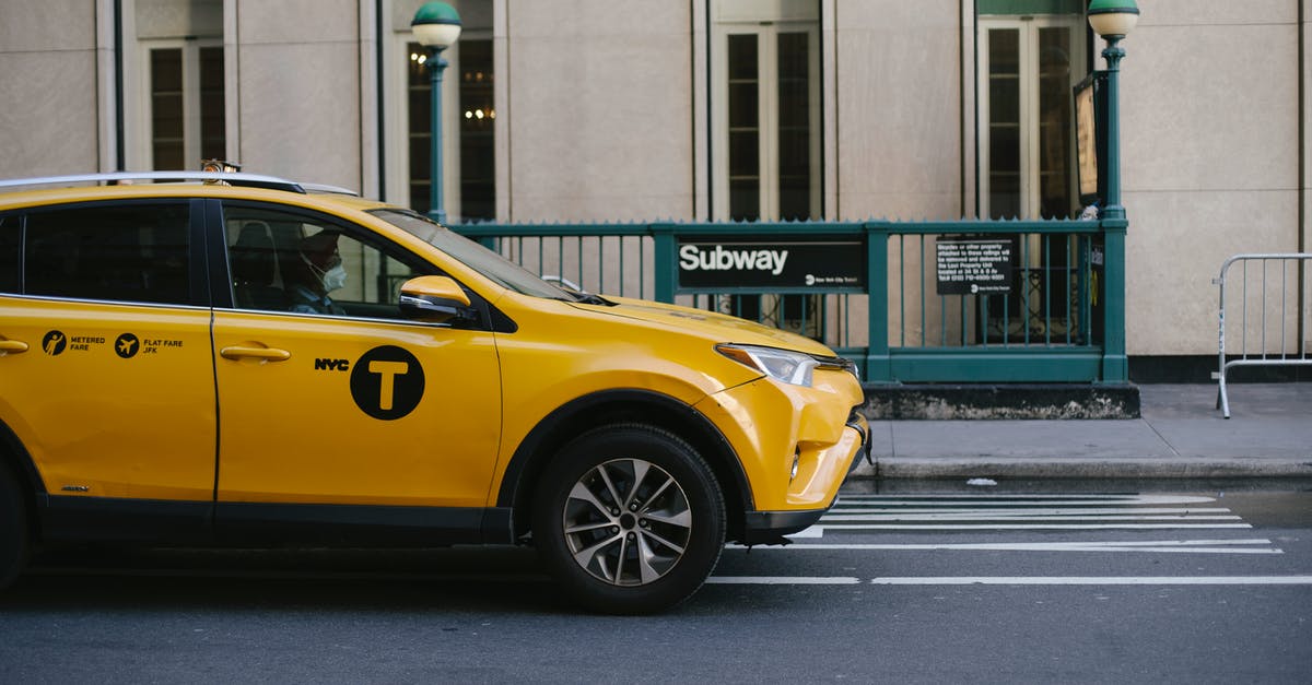 How do I know if US lettuce is safe, given the E. coli outbreak? - Contemporary yellow taxi with driver in medical mask standing on empty road near modern building and subway station entrance during coronavirus pandemic in New York USA
