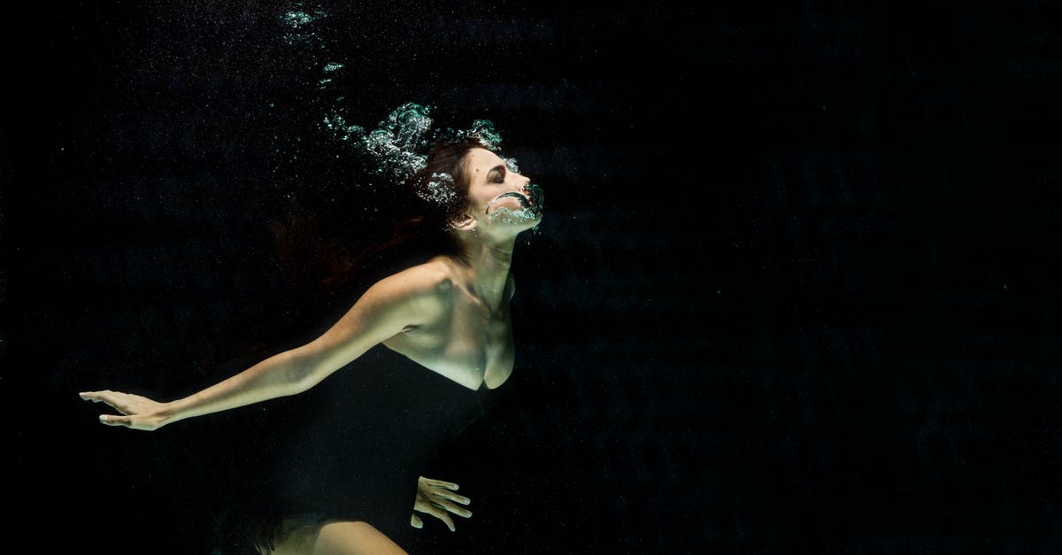 How do I know if water in supermarket's seafood tank is salty enough? - Woman Wearing Black Dress Under Water Photography