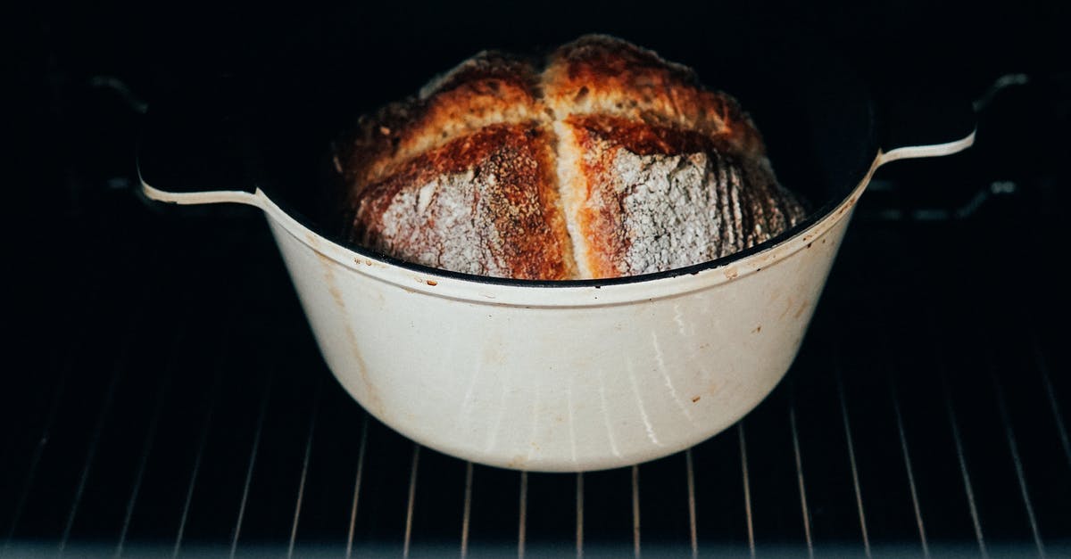 How do I maintain the crunchy crust of home baked bread? - Cooking bread in form for cooking in oven