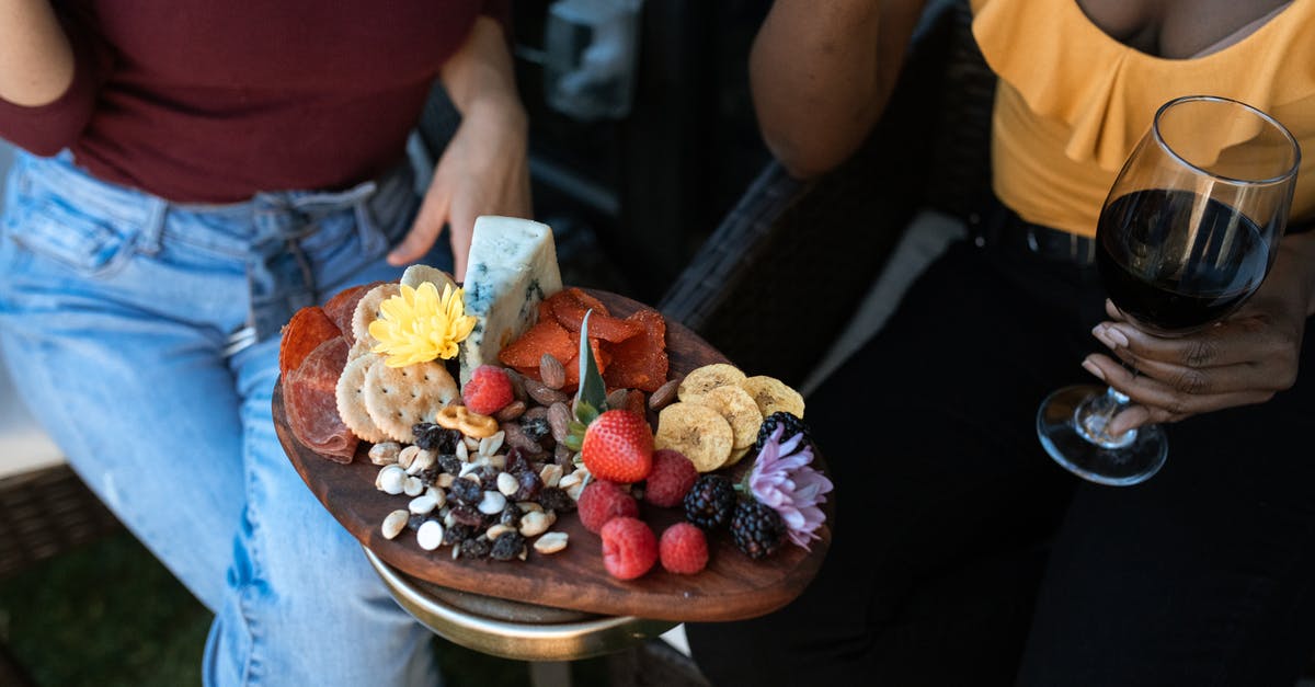 How do I make my cheese "crackers" less greasy? - Two Women Sharing a Grazing Board