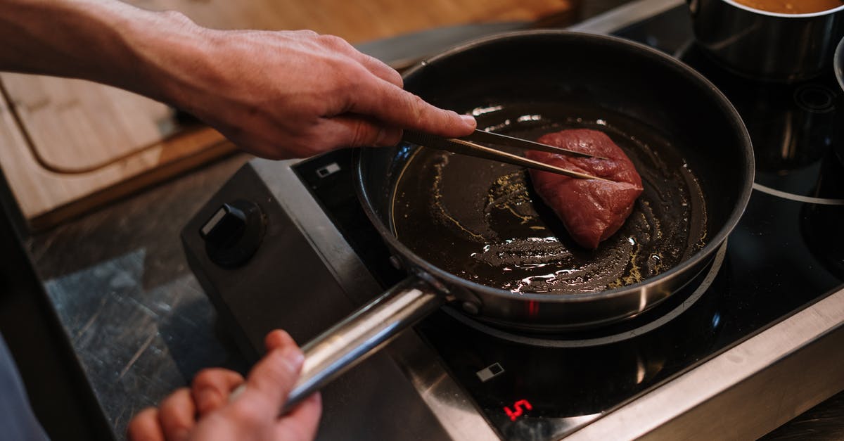 How do I modify cooking methods for a markedly smaller roast than most recipes state? - Person Cooking on Black Pan