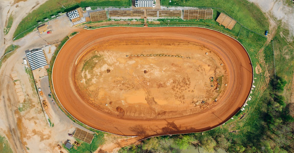 How do I open a brand-new (plug-top) oval canister? - Drone view of bright open sandy pit near growing trees