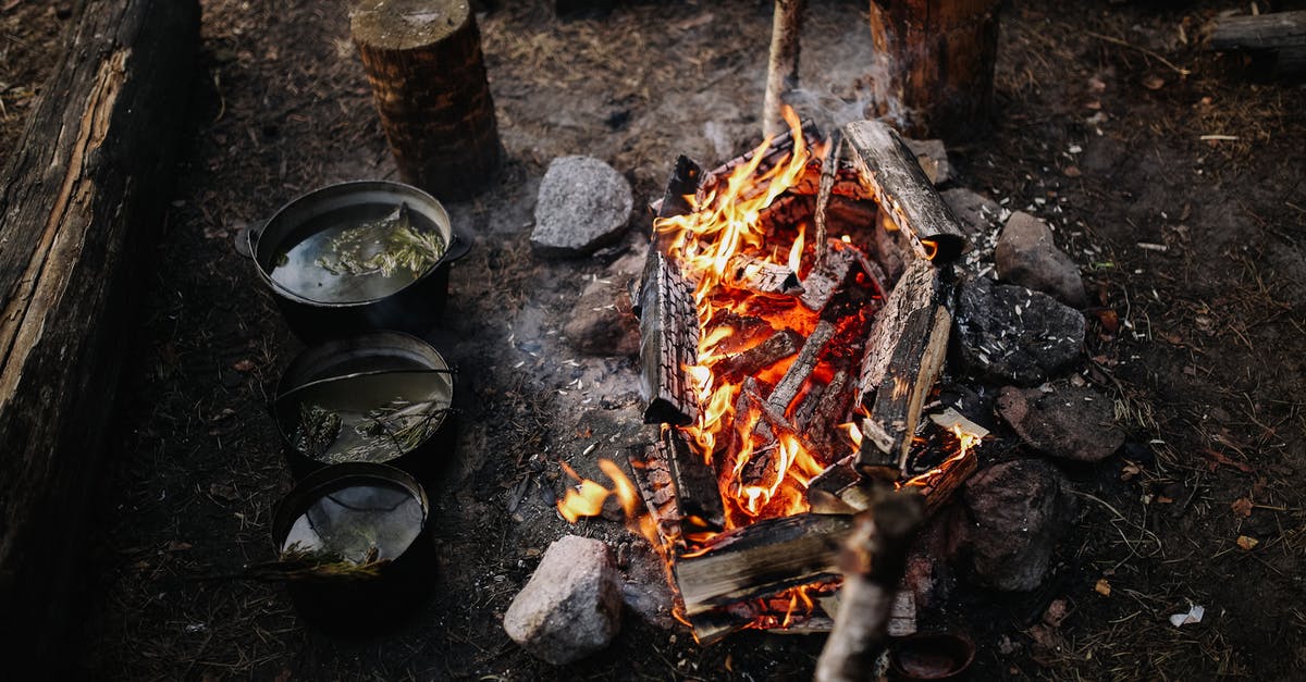 How do I prevent burning when searing in batches? - Black Round Ceramic Bowl on Fire