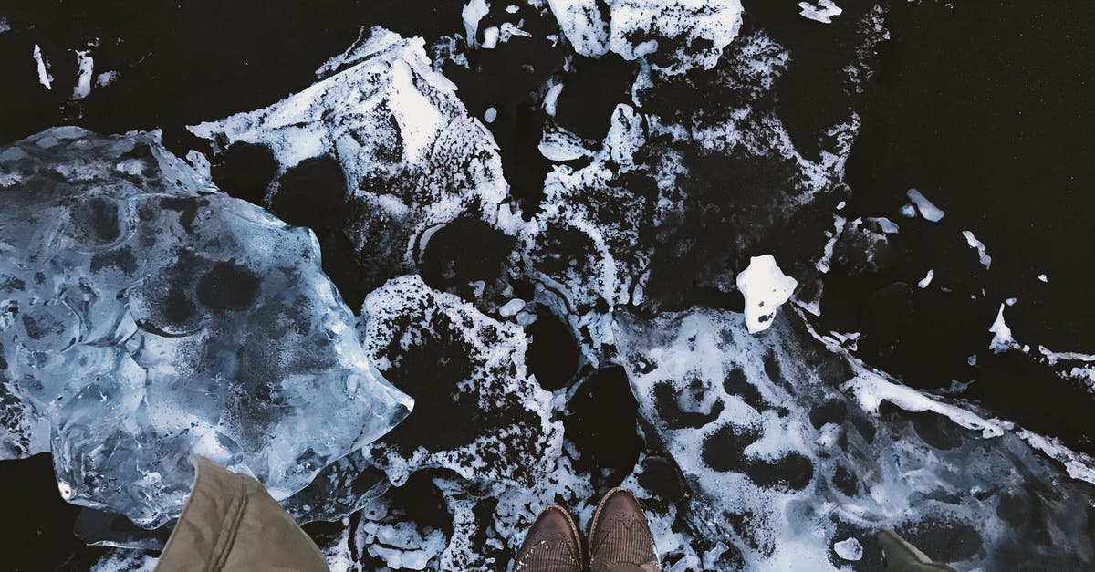 How do I separate my melted rock candies? - Man Standing On A Rock With Snow