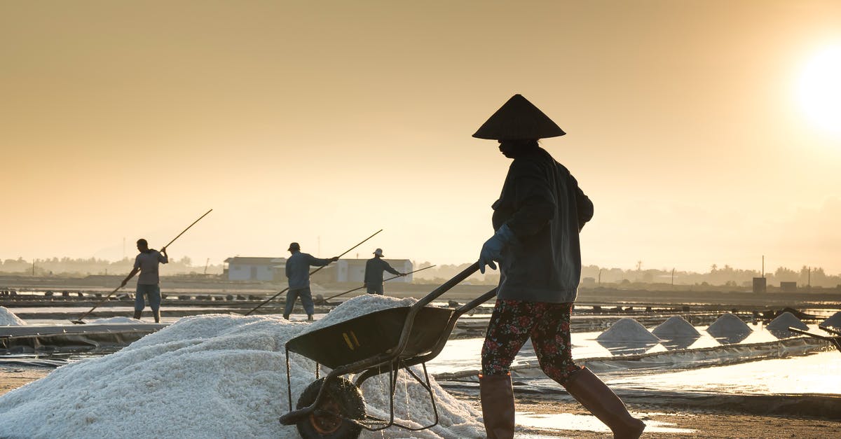 How do potatoes work against salt - Man Pushing Wheelbarrow