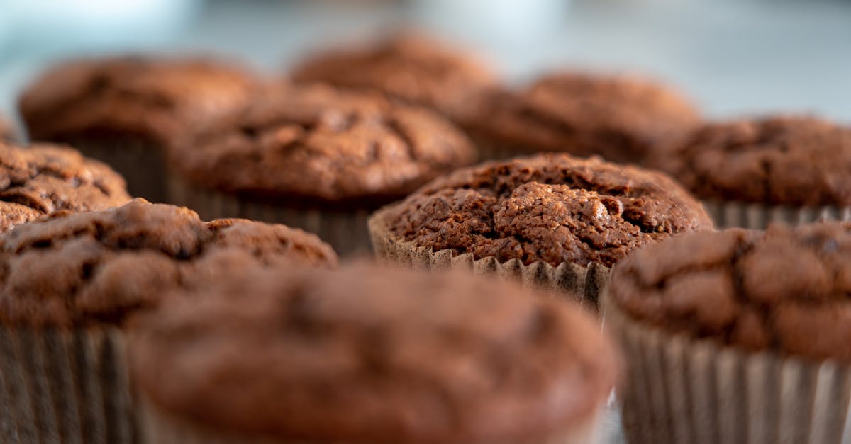 How do you cook margarine with brown sugar without separating? - Chocolate Cupcakes In Close-up View