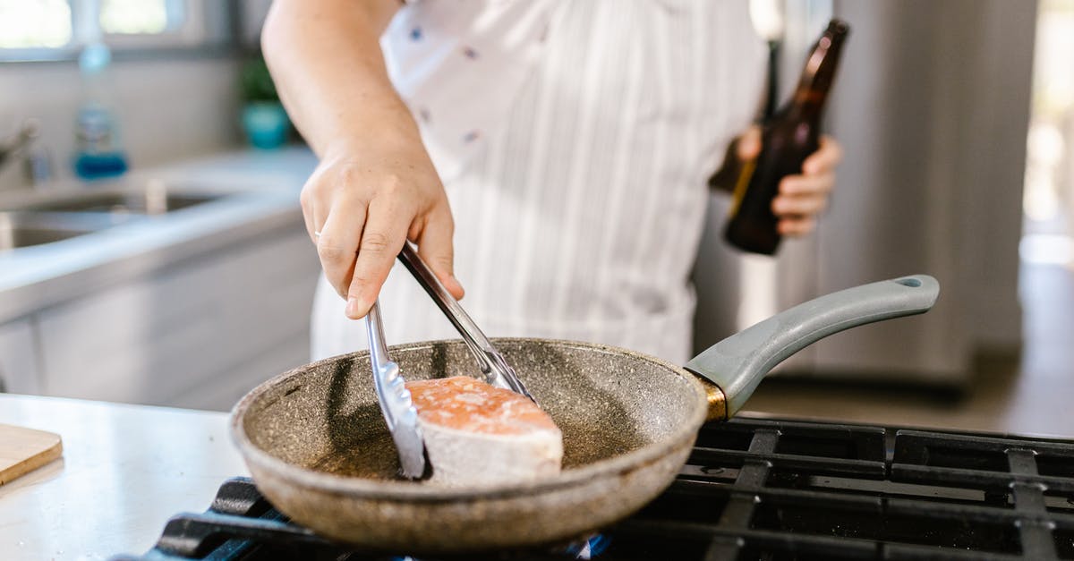 How do you fry a fat, uneven salmon filet? - Chef Cooking Salmon in Frying Pan