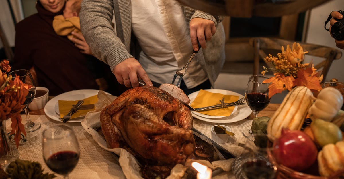 How do you keep turkey from getting too dry? - A Person Slicing Roasted Turkey