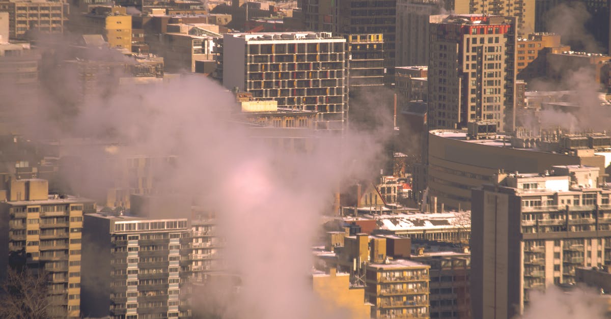 How do you smoke water? - White Smoke Coming from City Buildings