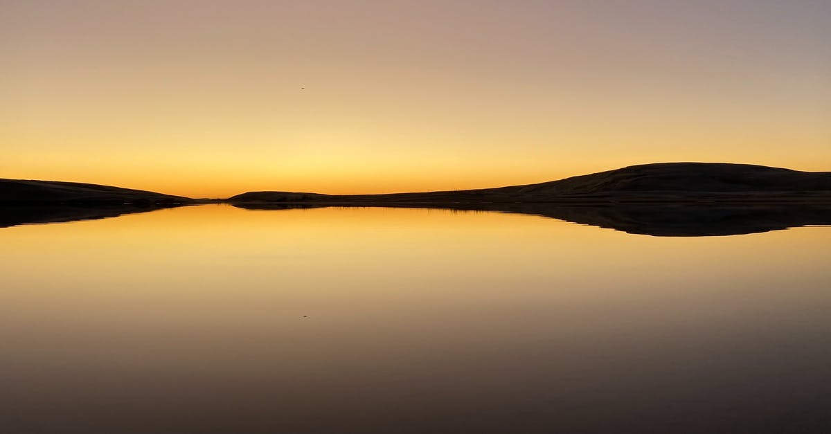 How does gumbo spoil while still cooking? - Calm and Still Lake at Sunset and Silhouette of Mountains Reflecting in Water 