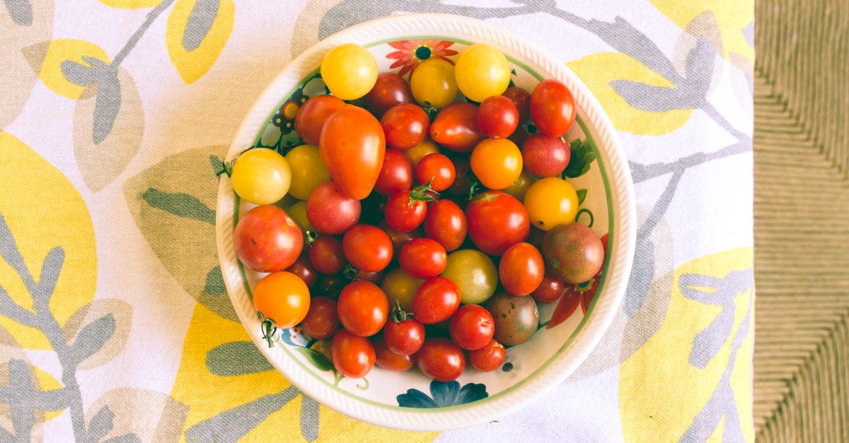 How does marinating with sugar improve cherry tomatoes jam? - Bowl of Tomatoes on Textile