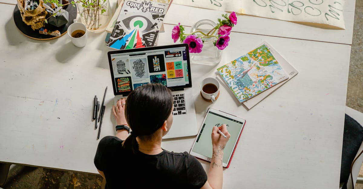 How does one begin to create salsa? - Photo of Woman Writing on Tablet Computer While Using Laptop