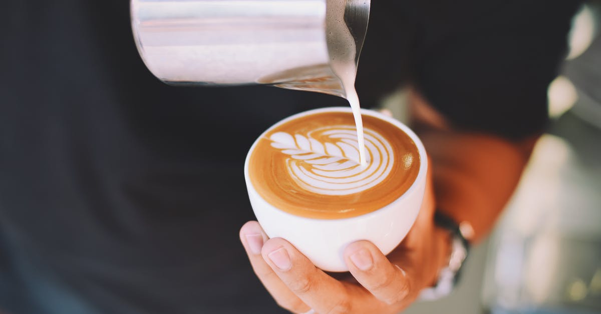 How does soaking liver in milk work? - Close-up of Hand Holding Cappuccino