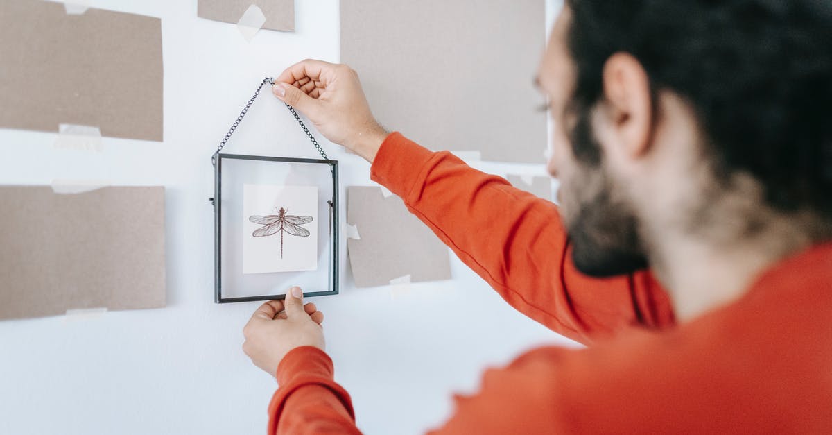 How fine is "Fine Mesh" for removing lumps from custards? - Man Removing A Picture Frame On The Wall