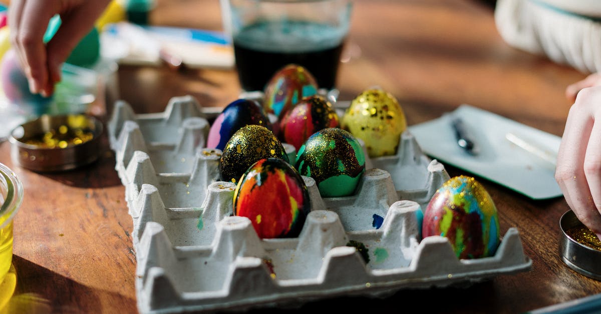 How important is drying hands for sanitation? - Colorful Easter Eggs with Glitters