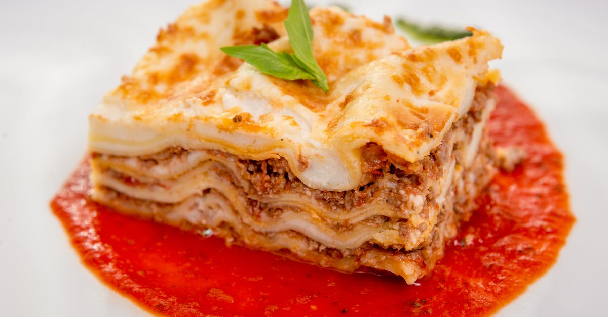 How is this lasagna pasta supposed to be cooked? - Baked Pasta on a Ceramic Plate