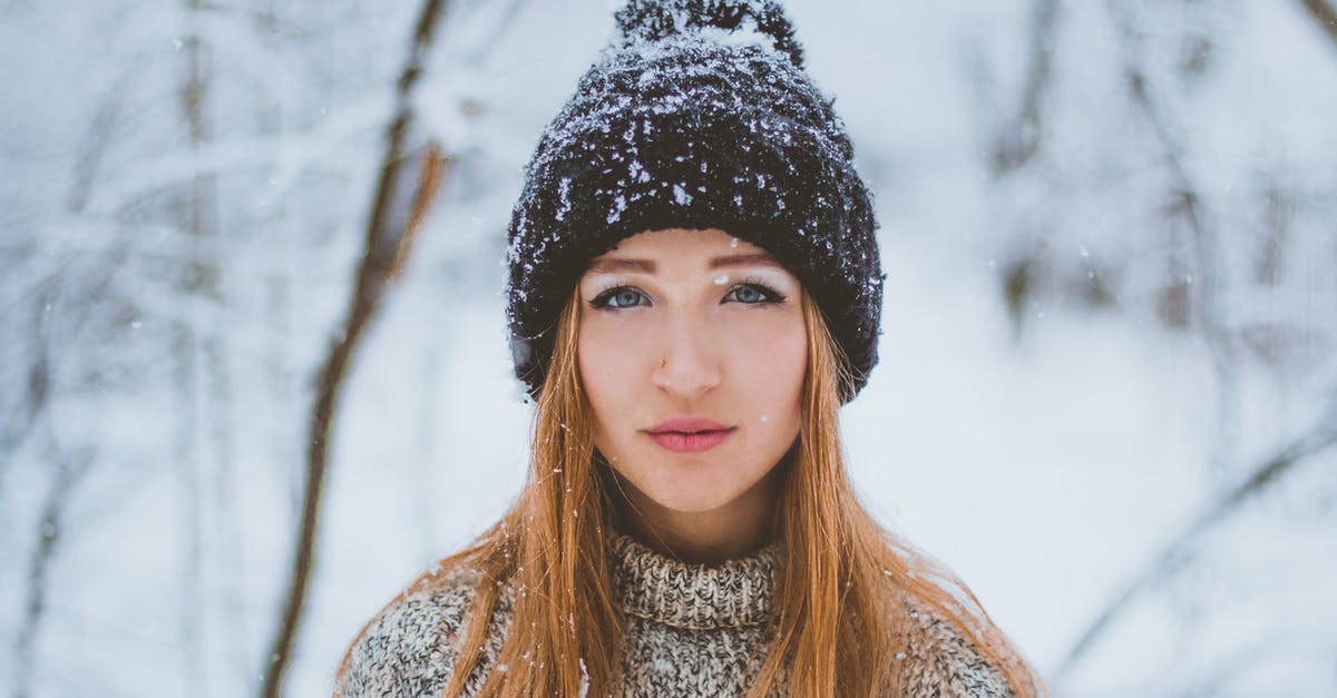 How long can fresh yeast be frozen? - Woman in warm knitted sweater and hat standing in winter forest