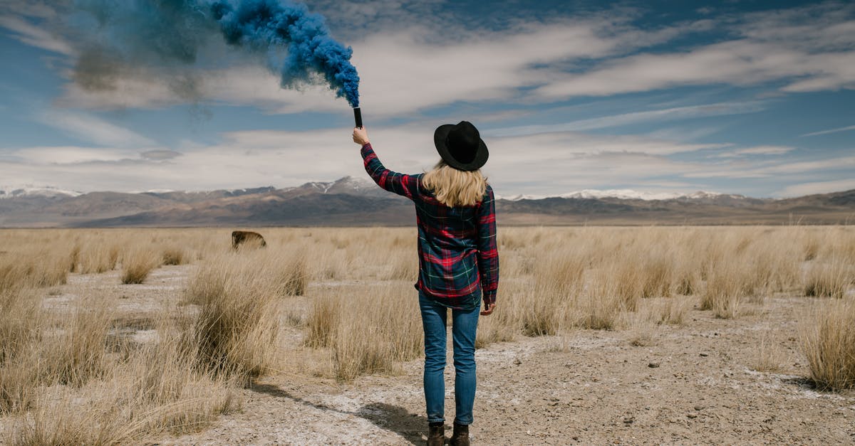 How long should I quick soak my dry black beans? [duplicate] - Young woman with colored smoke in desert