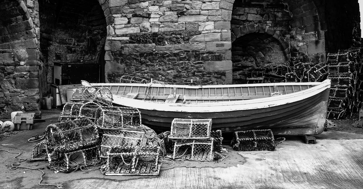 How long to boil crab for? - Grayscale Photo of a Boat on a River