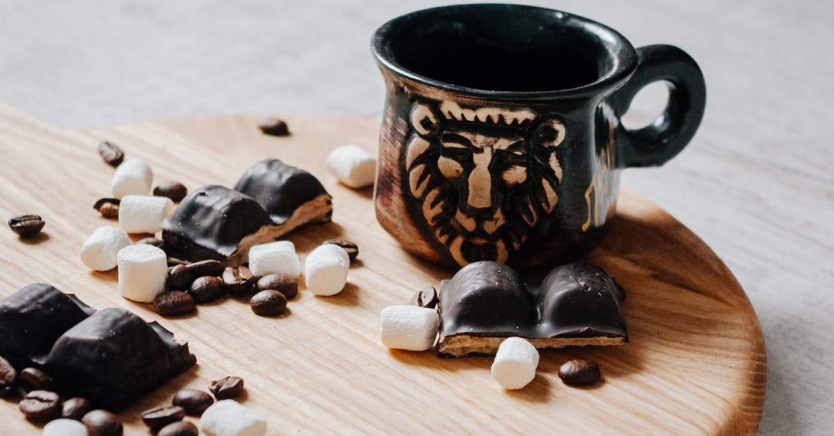 How many calories are in a cup of rice? - Ceramic cup and sweets paced on wooden board