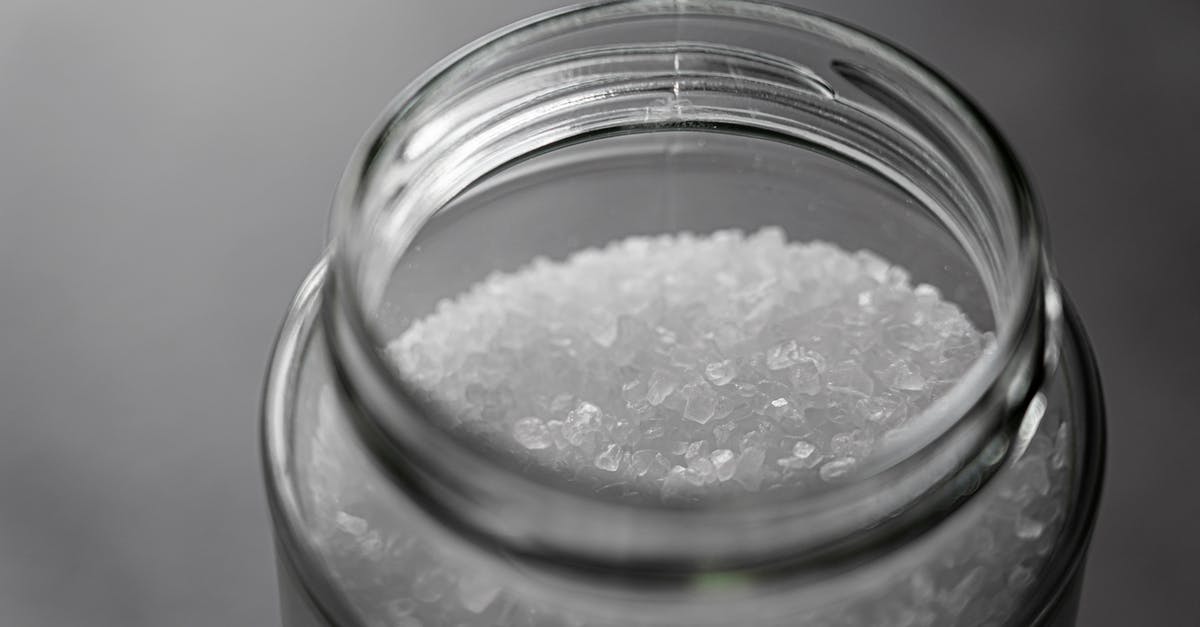 How many times can I use a salt block? - Photo of Salt in Glass Jar