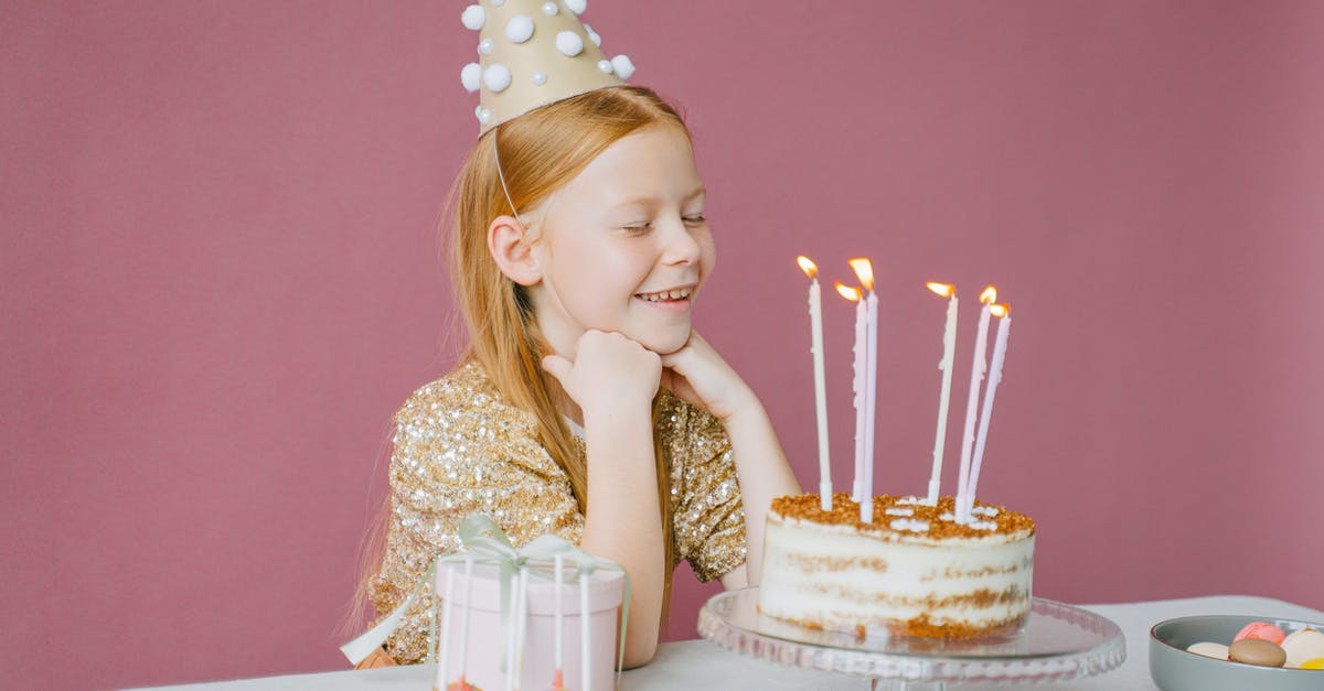 How much cake batter to make two 6"x2" cakes? - Girl Celebrating her Birthday